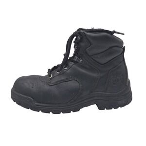 Timberland PRO Titan Work Boots‎ Womens Size 7 Black Leather Ankle Safety Toe